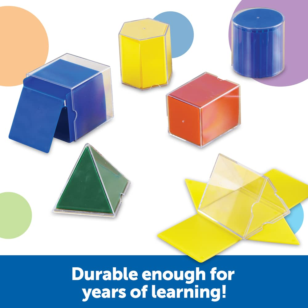LEARNING RESOURCES Forme geometriche pieghevoli, set da 16 pezzi Gioco educativo, Multicolore