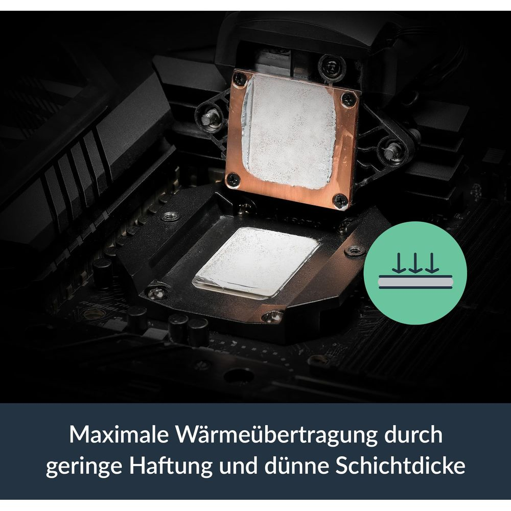 Maksimum ısı transferi için CPU soğutucu ve sokete sürülen termal macun.