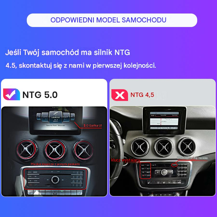 Porównanie wnętrz samochodów z systemami NTG 5.0 i NTG 4.5.