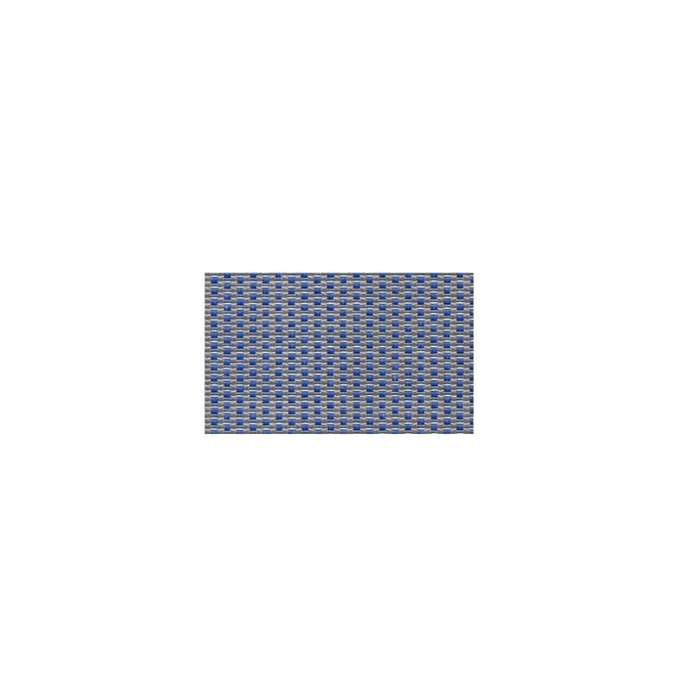 Zbliżenie niebiesko-szarej tkanej tekstury z powtarzalnym wzorem.