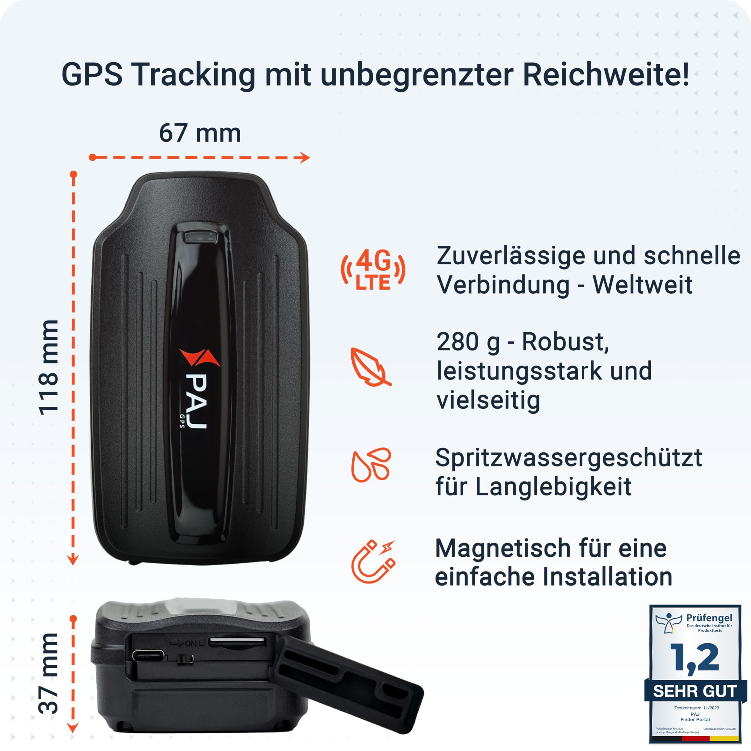 PAJ GPS Power Finder 4G Traceur GPS