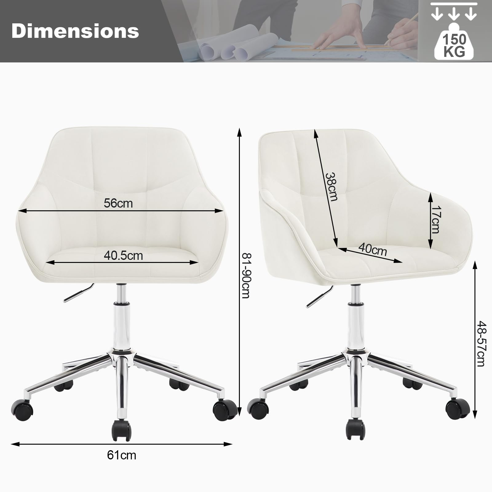 WOLTU BS145cm Bürostuhl