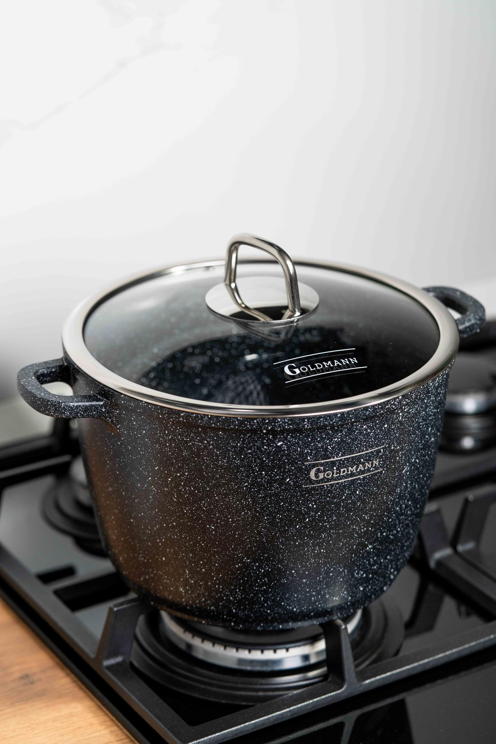GOLDMANN GM 0624 NEW in alluminio pressofuso 24 cm, 6,2 l Pentola Alluminio pressofuso