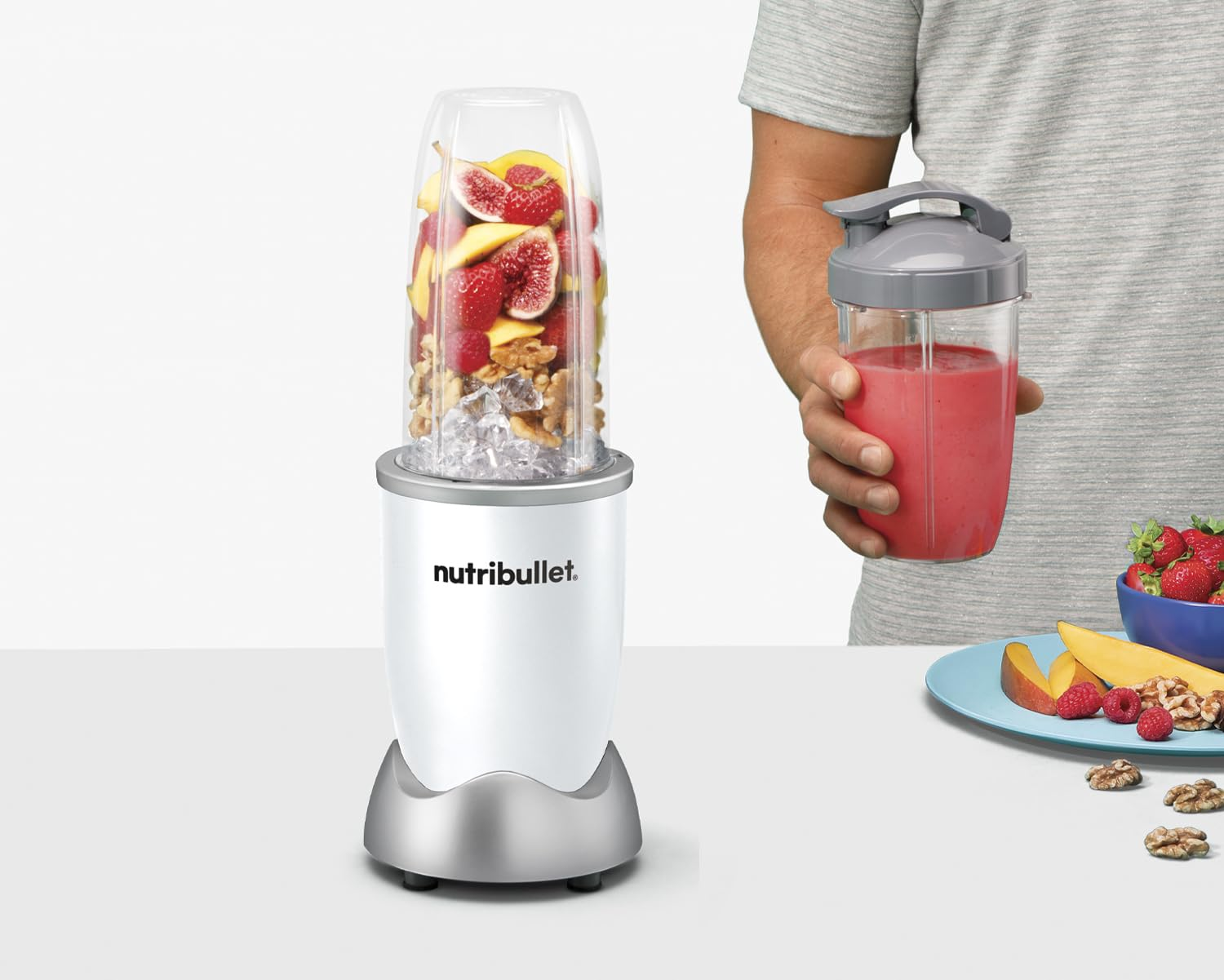 NUTRIBULLET Pro Standmixer Weiss (900 W, 700 ml)