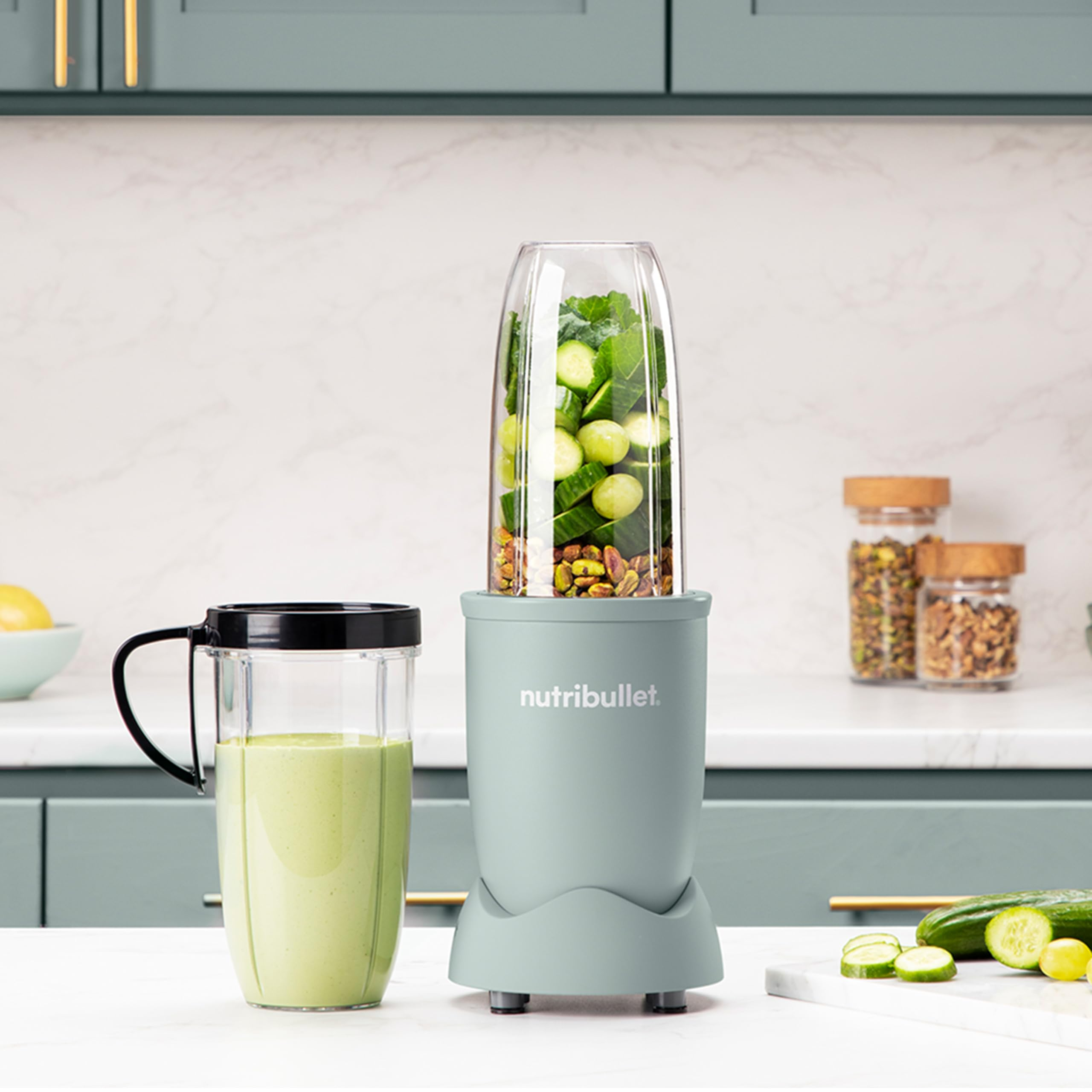 NUTRIBULLET Pro 900 Standmixer Matt Jade (900 W, 900 ml)