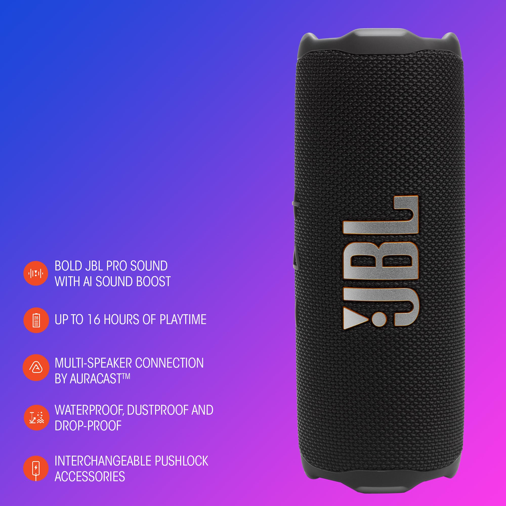 JBL Flip 7 Enceinte, Rouge