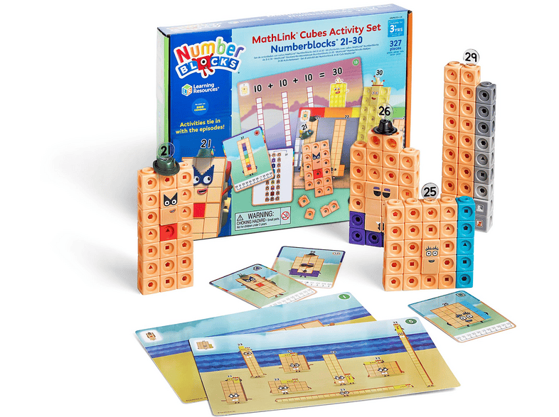 LEARNING RESOURCES MathLink Cubes Numberblocks 21–30 Lernspiel ...