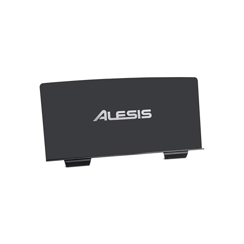 Un leggio nero Alesis con logo bianco su sfondo bianco.