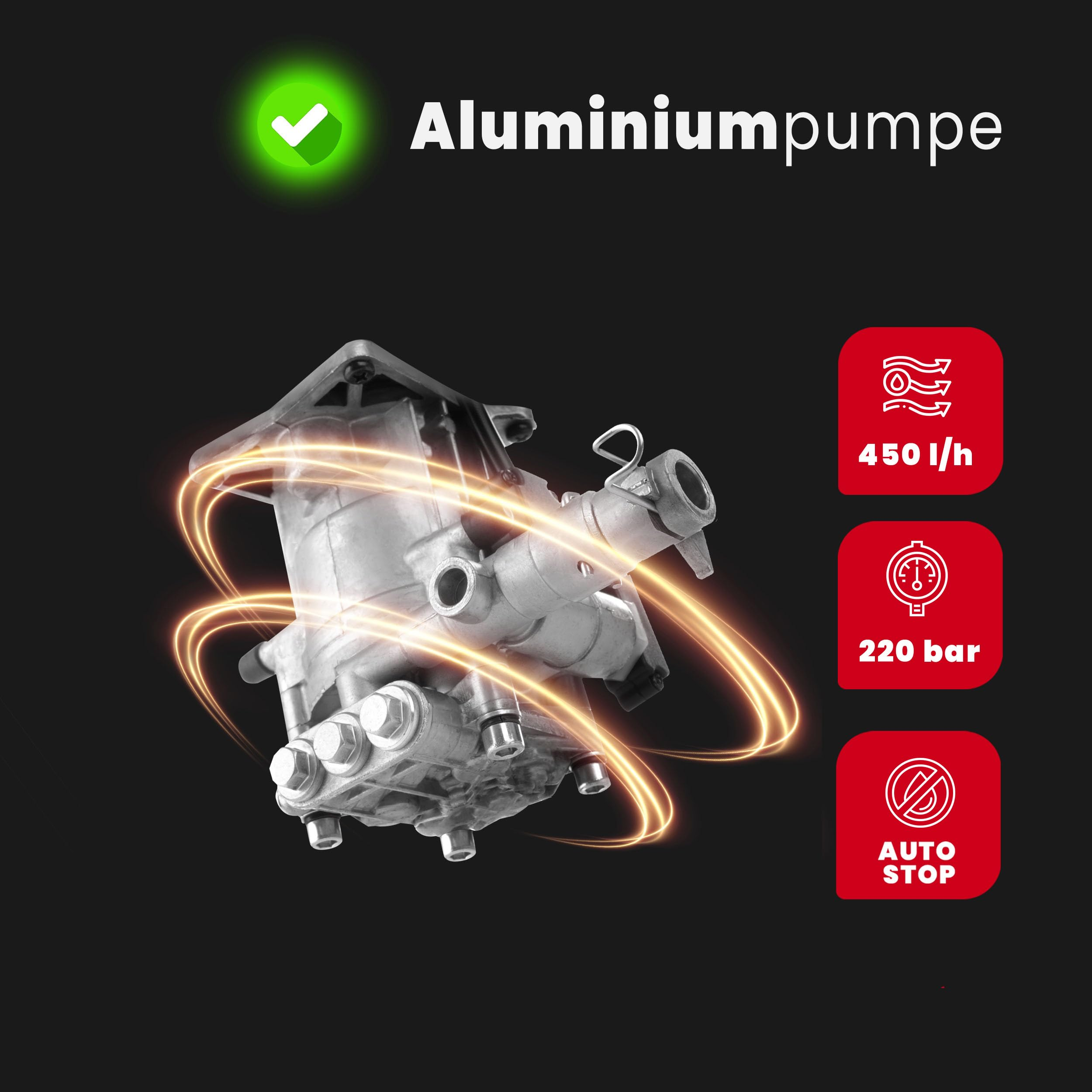 LEHMANN Hudson LGAPW-1814BPA-S Idropulitrice, Nero/Rosso