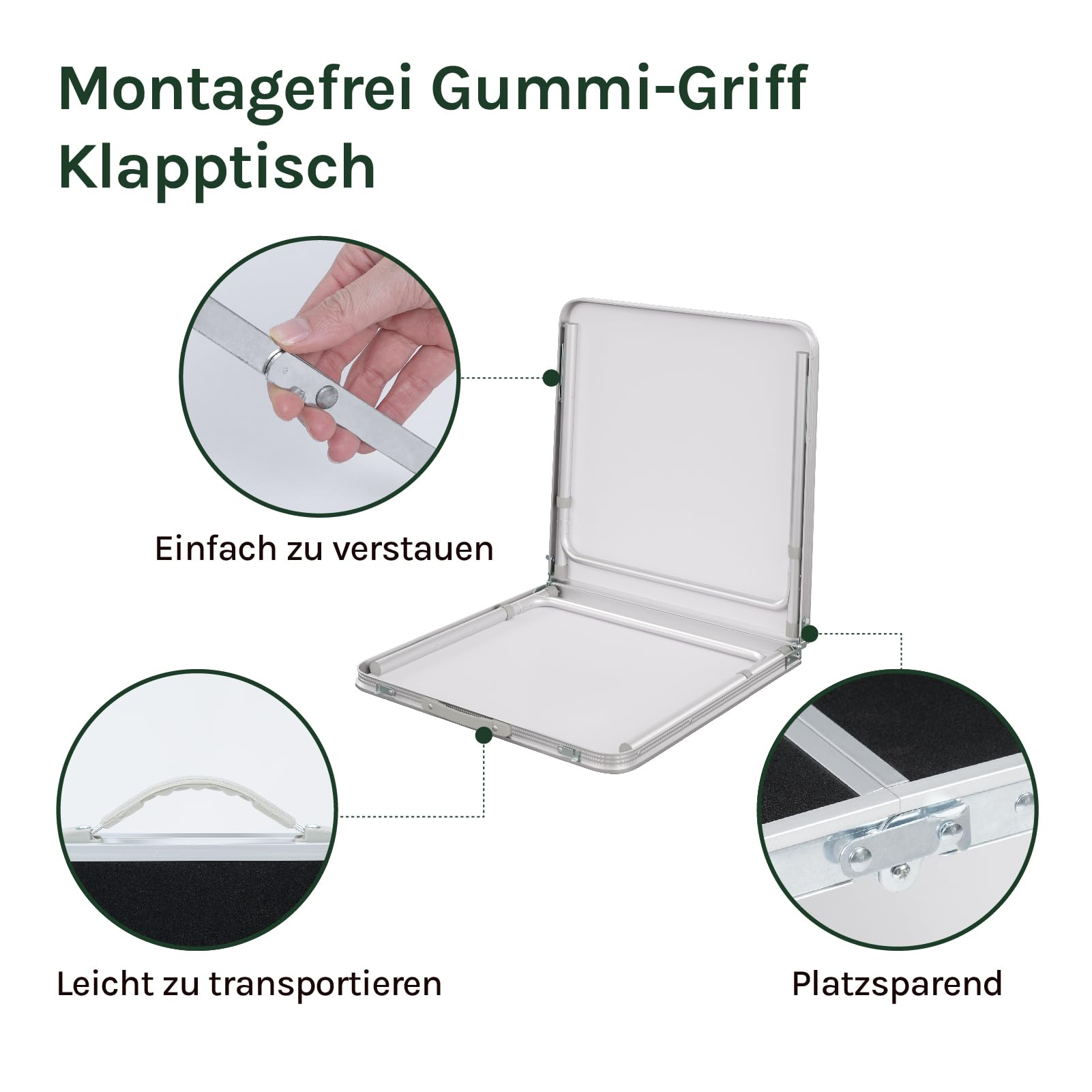 WOLTU CPT8122sz Campingtisch