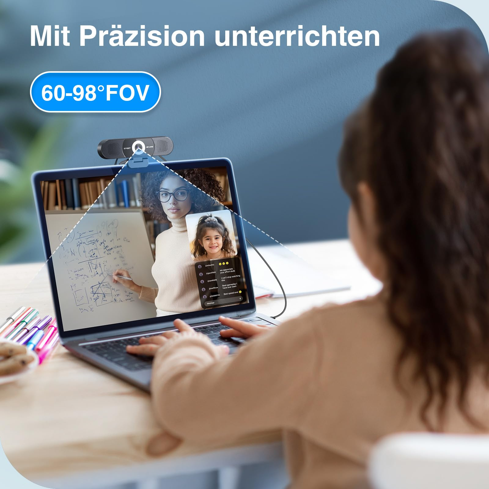 EMEET C980 PRO 4K per conferenze 3-in-1 Webcam