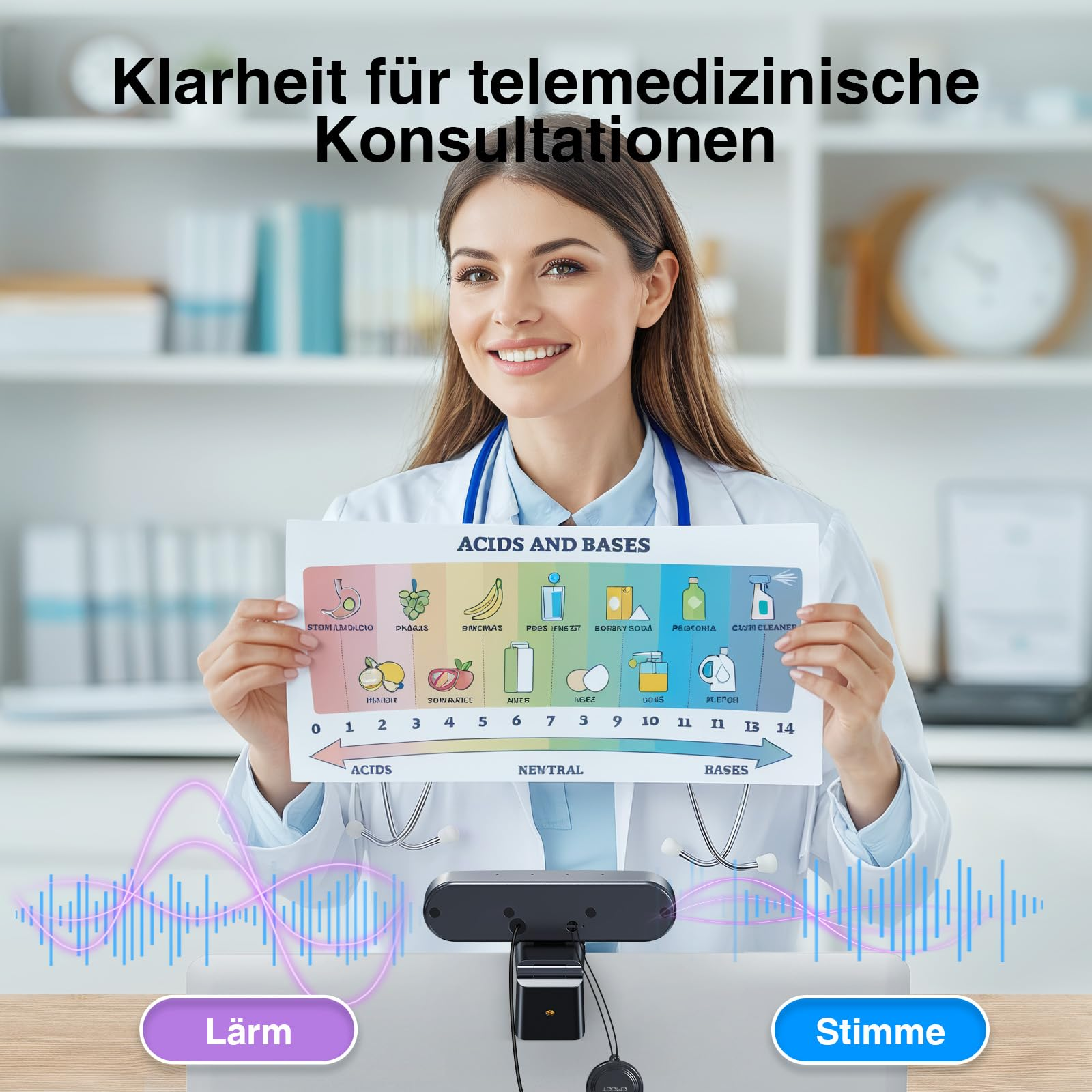 EMEET C980 PRO 4K per conferenze 3-in-1 Webcam