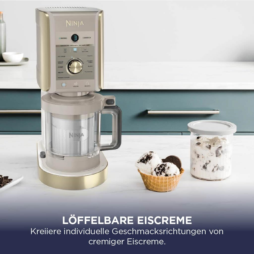 NINJA NC502EUSTGD Eismaschine (800 W, Gold)