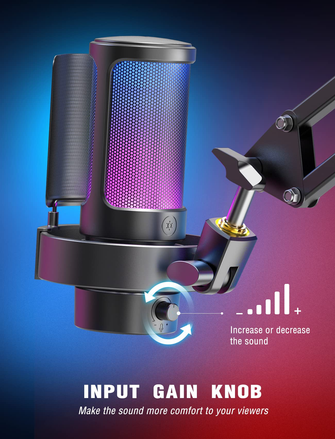 FIFINE A8 Microphone, Noir