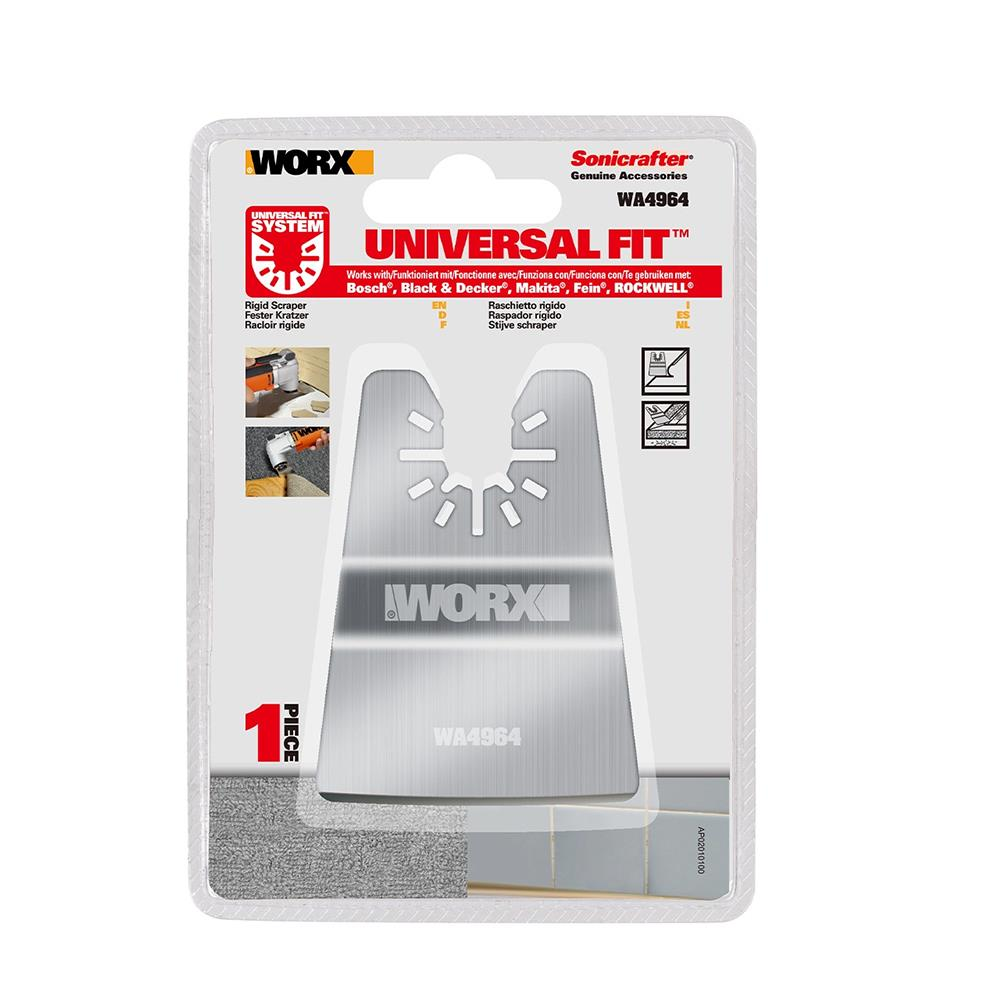 Ambalajında Worx Sonicrafter üniversal rijit kazıyıcı bıçak.