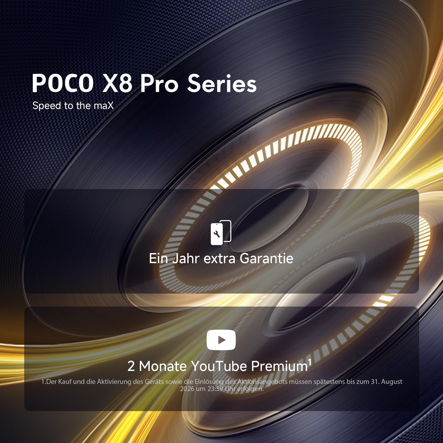 Promo POCO X8 Pro Series con un anno di garanzia extra e due mesi di YouTube Premium.
