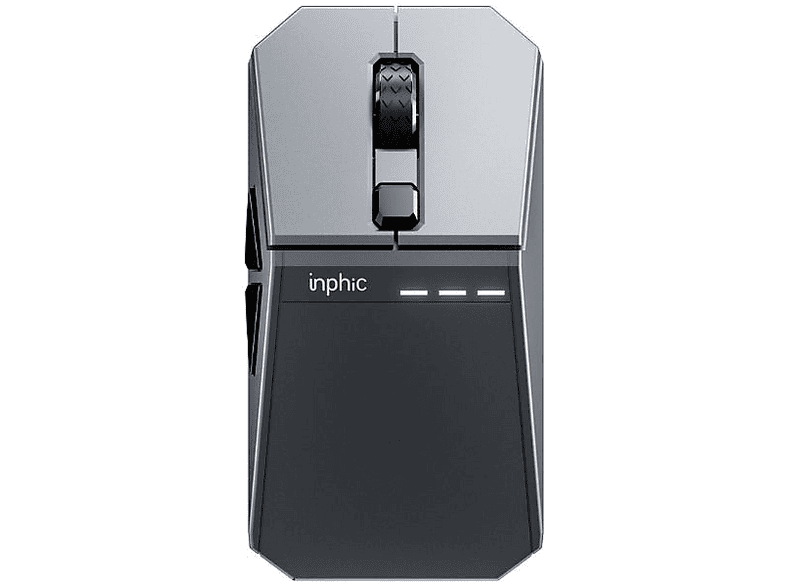 KONTORLAND Cyber Üç Modlu RGB 12800 DPI Kablosuz Gaming Mouse Gümüş-Gri