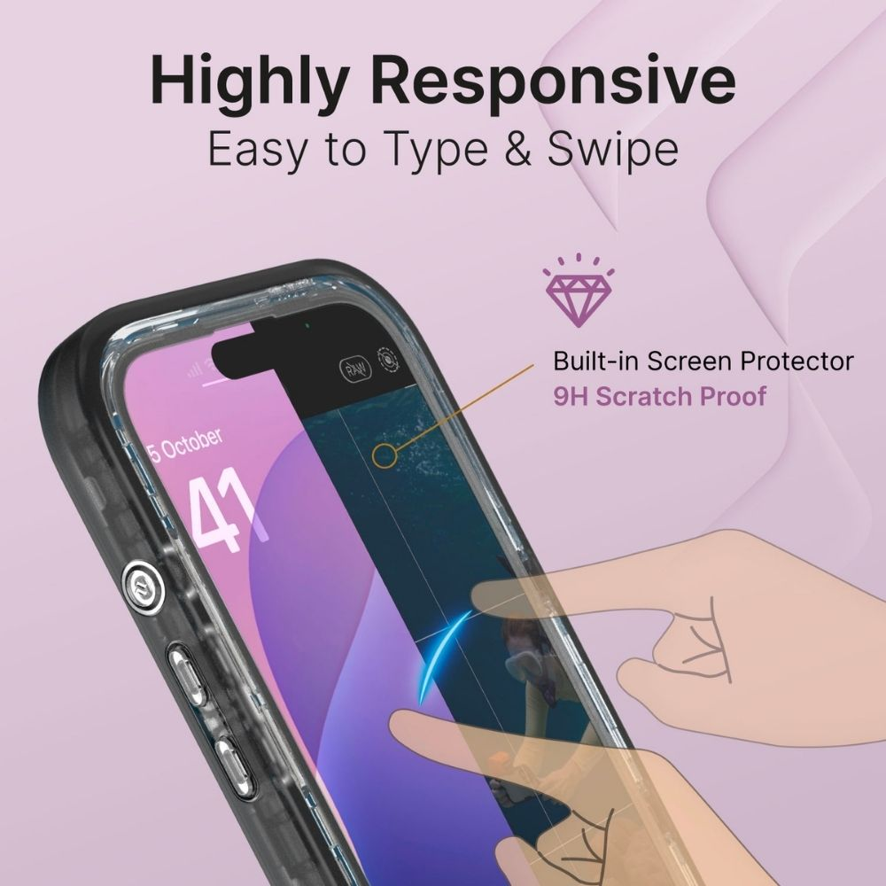 Smartphone mit Displayschutz, das reagiert und leicht zu bedienen ist.