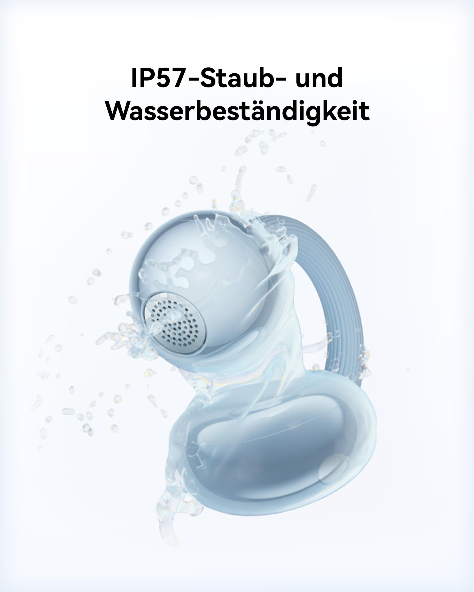 Auricolare resistente ad acqua e polvere IP57 con schizzi