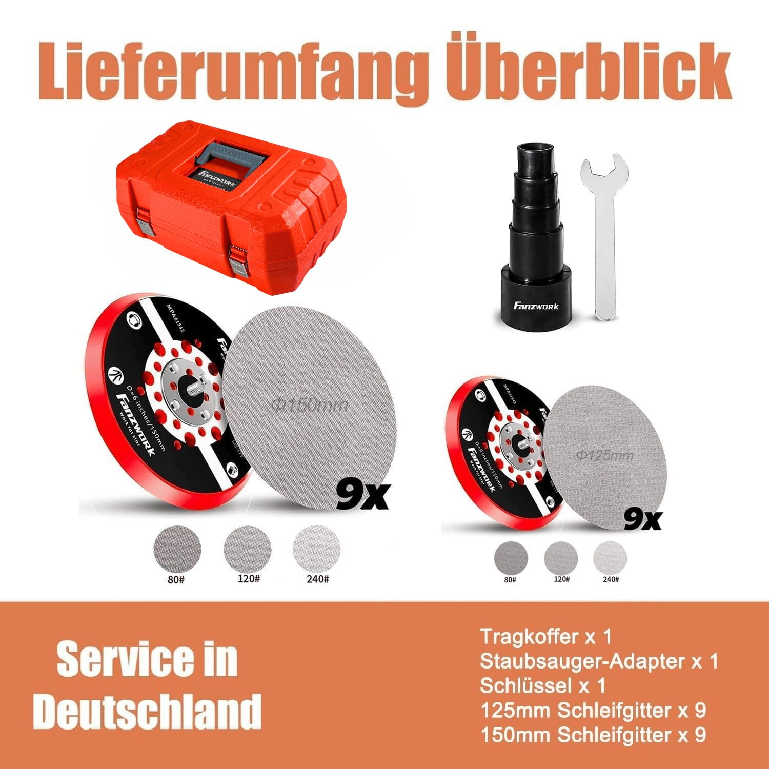 FANZTOOL HG0024 Exzenterschleifer