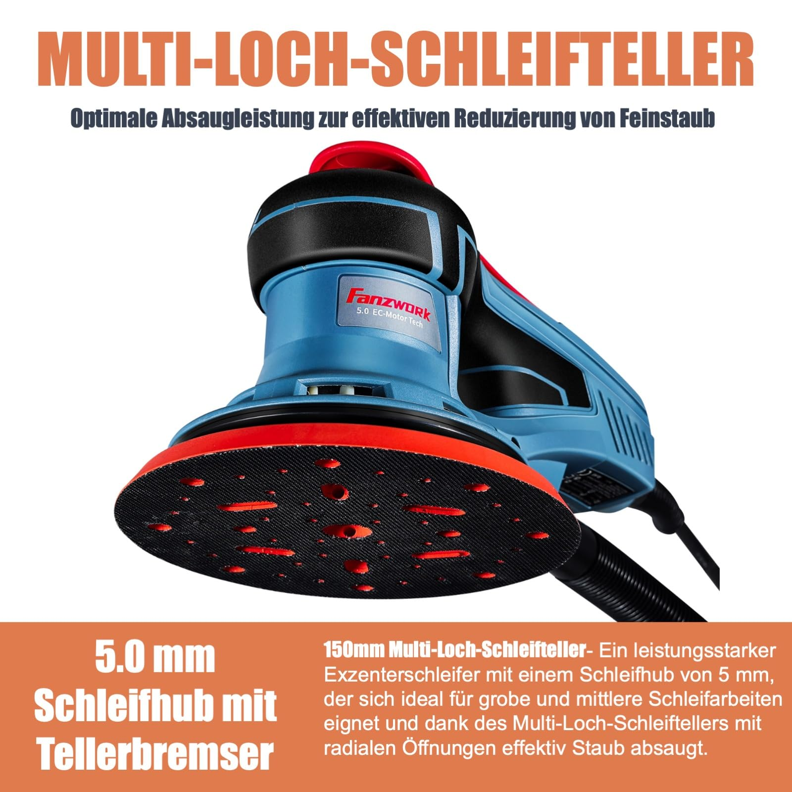 FANZTOOL HG0024 Exzenterschleifer