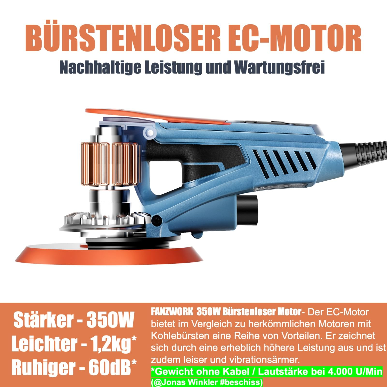 FANZTOOL EZ150A Exzenterschleifer