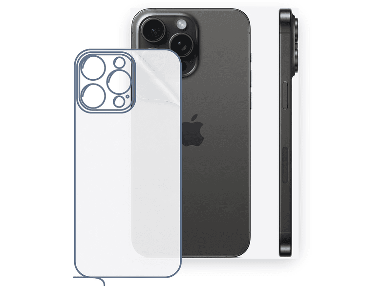 SCHITEC iPhone 15 Pro Max Uyumlu Arka Yüzey Hidrojel Ekran Koruyucu