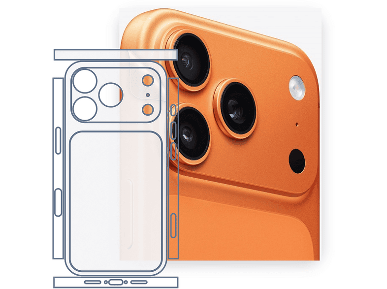 SCHITEC iPhone 17 Pro Uyumlu Fullbody Arka Kaplama Hidrojel Ekran Koruyucu