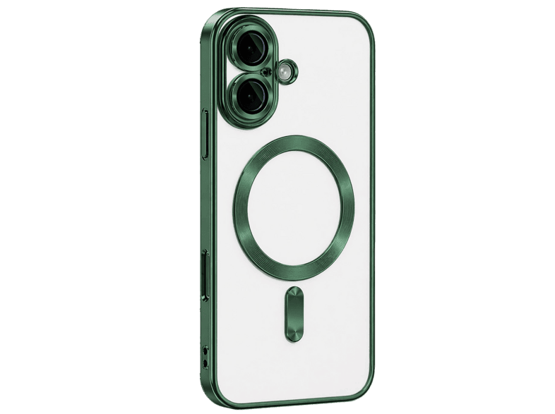 NEWFACE iPhone 16 Uyumlu Kross Magneticsafe Kapak Telefon Kılıfı Koyu Yeşil