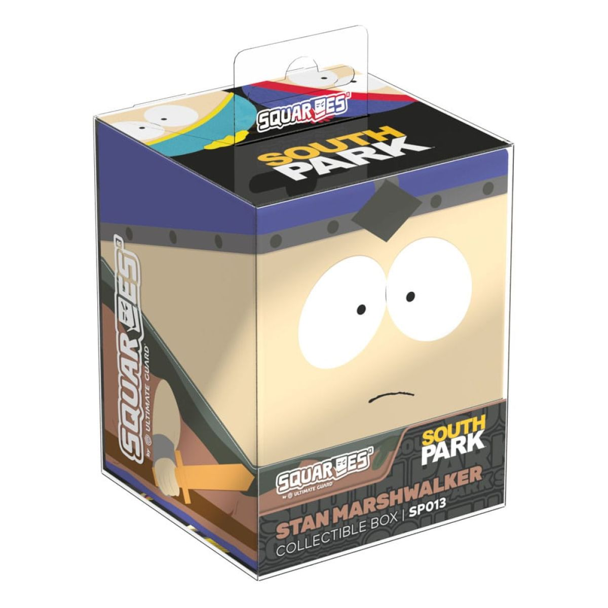 Quadratische South Park Stan Marshwalker Sammlerbox mit Charaktergrafik und Logos.
