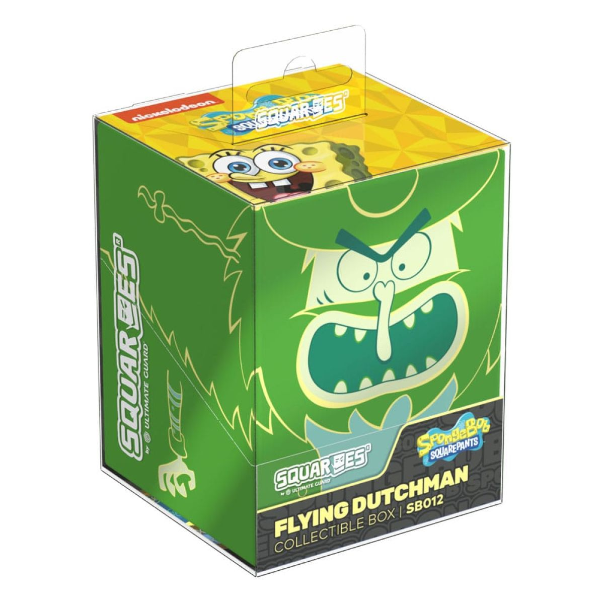 Boîte de collection Bob l'éponge Flying Dutchman en vert.