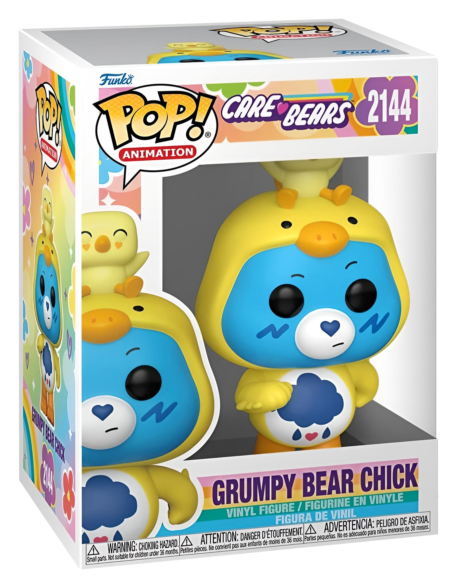 Funko Pop Grumpy Bear Chick Vinyl-Figur in buntem Sammler-Karton.
