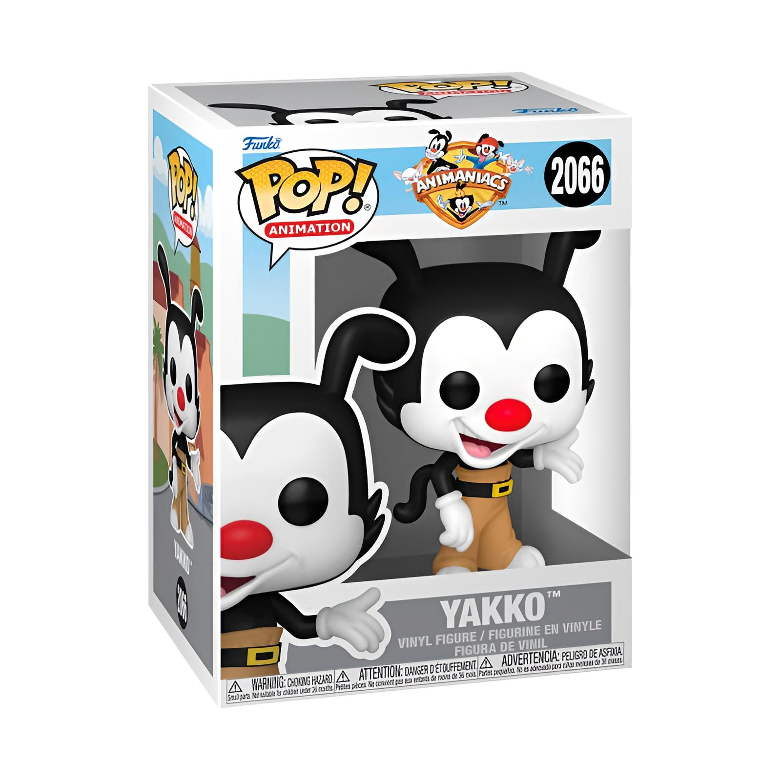 Eine Funko Pop! Animationsfigur von Yakko aus Animaniacs in ihrer nummerierten Fensterbox.