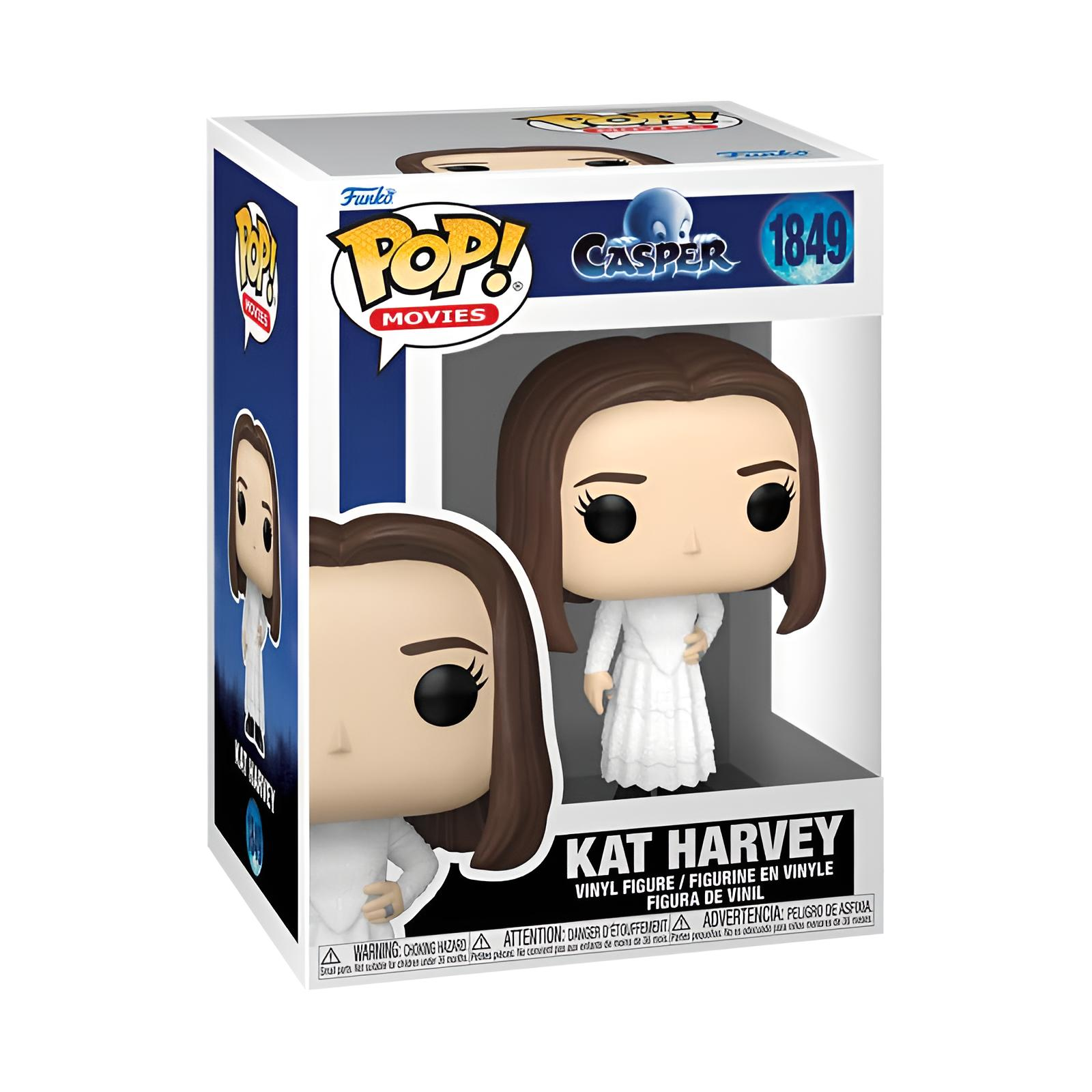 Kat Harvey Funko Pop Vinyl-Figur in ihrer Originalverpackung mit blauem Casper-Logo.