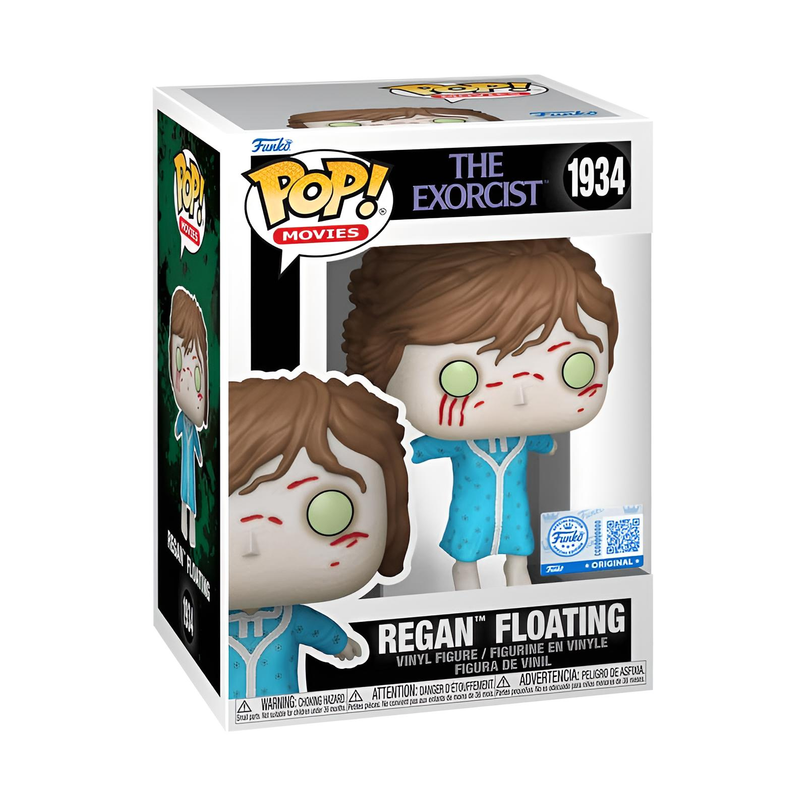 Figura de vinilo Funko Pop de Regan Floating de El Exorcista en su caja original.