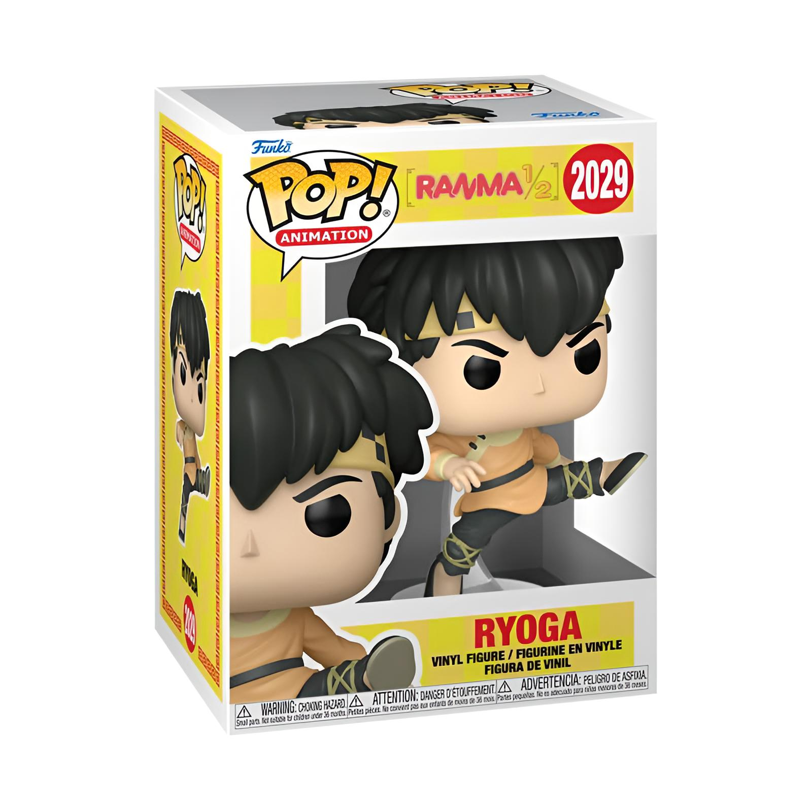 Funko Pop Animationsfigur von Ryoga Hibiki aus Ranma 1/2 in seiner Verpackung.