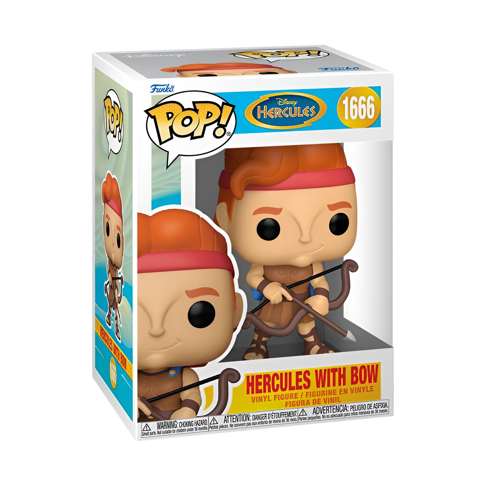 Figura de vinilo Pop! de Disney Hercules en caja con arco, número 1666.
