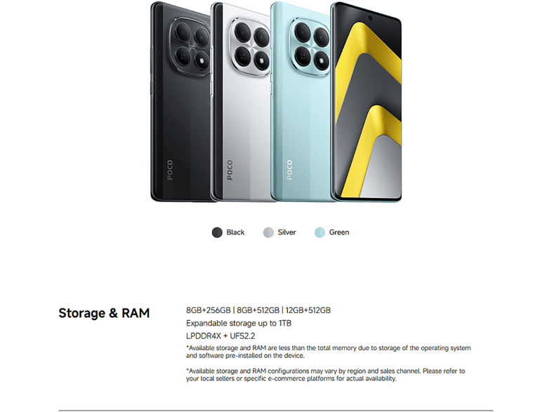 POCO M8 12GB 512 GB Black Dual SIM
