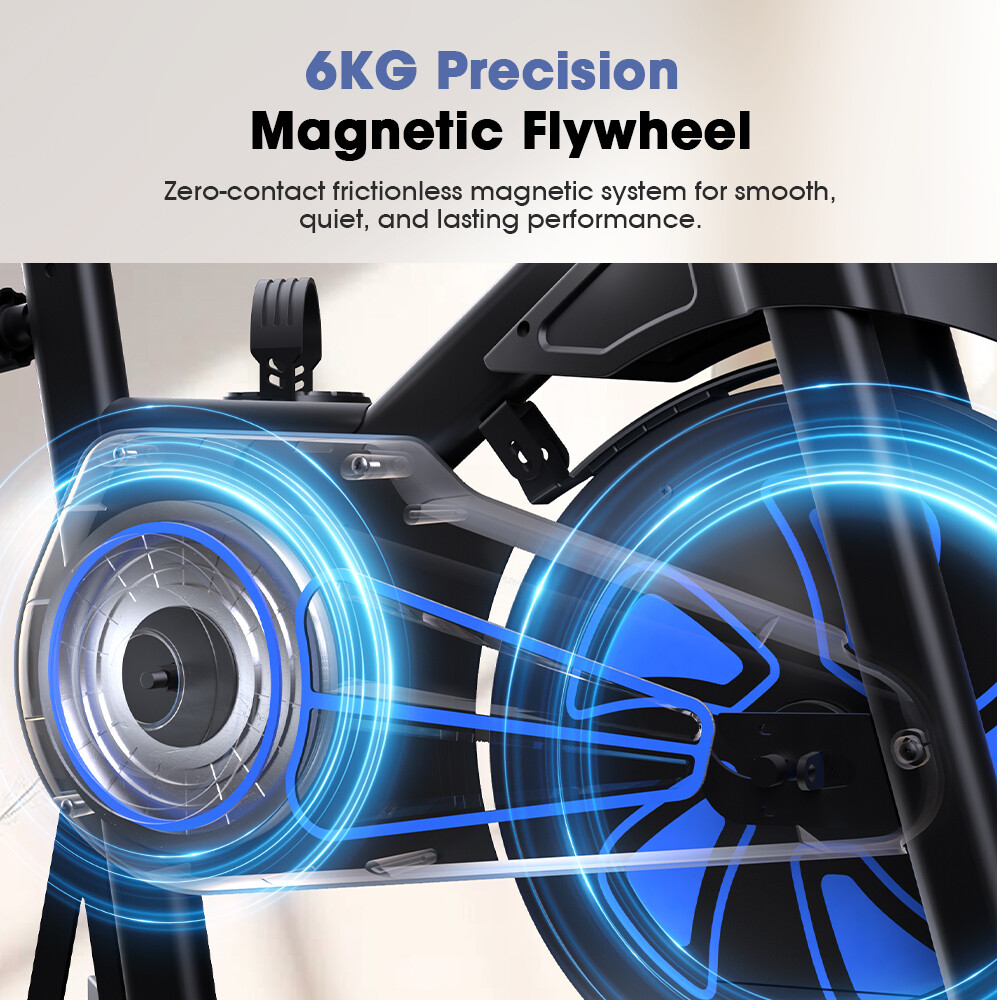 Un volante magnético de precisión de 6KG con un sistema sin fricción para un rendimiento duradero.