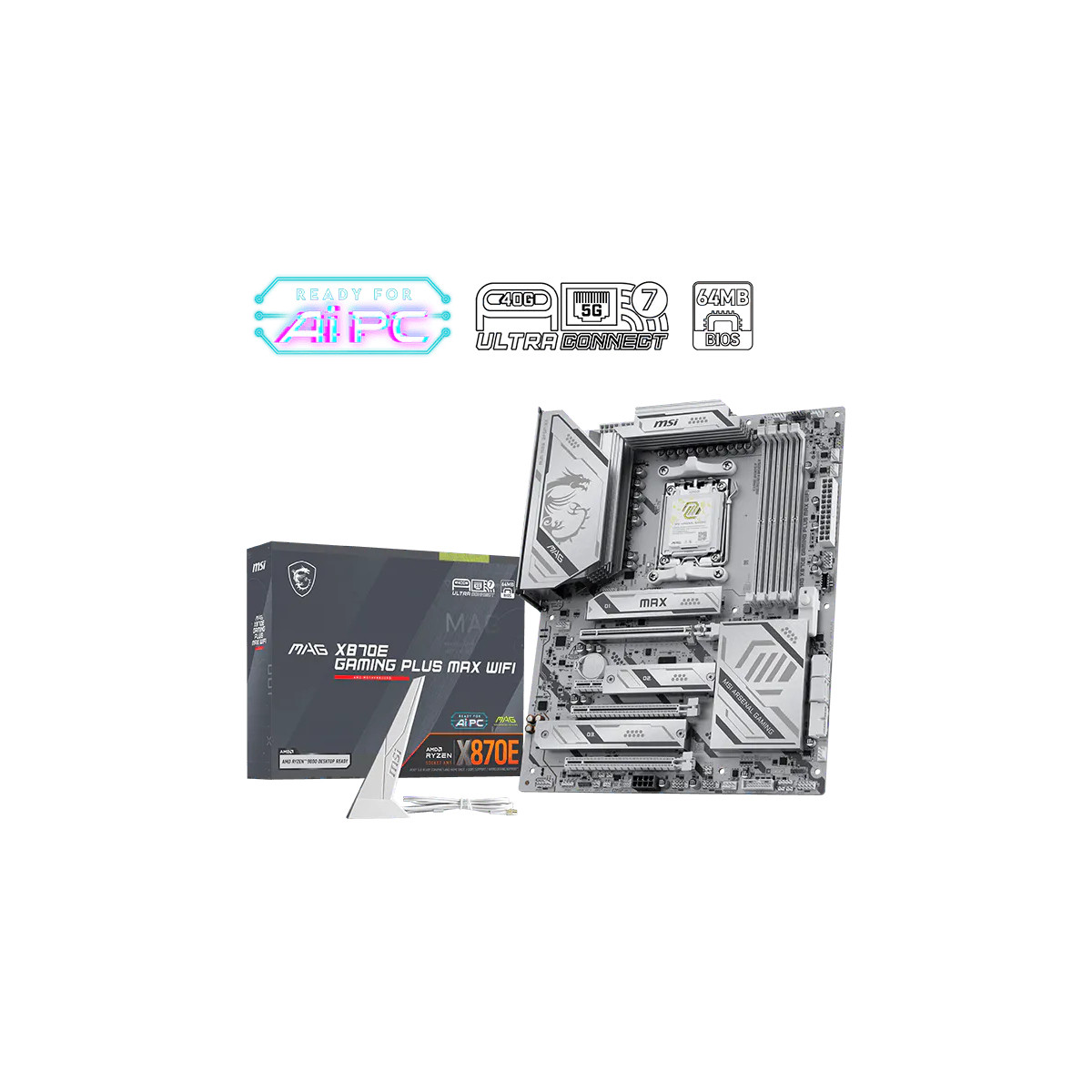 Płyta główna MSI MAG X870E GAMING PLUS MAX WIFI Czarny