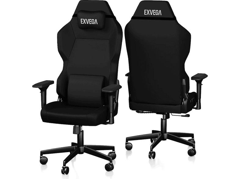 EXVEGA Andromeda Premium Kumaş Masajlı Profesyonel Oyuncu Koltuğu Siyah