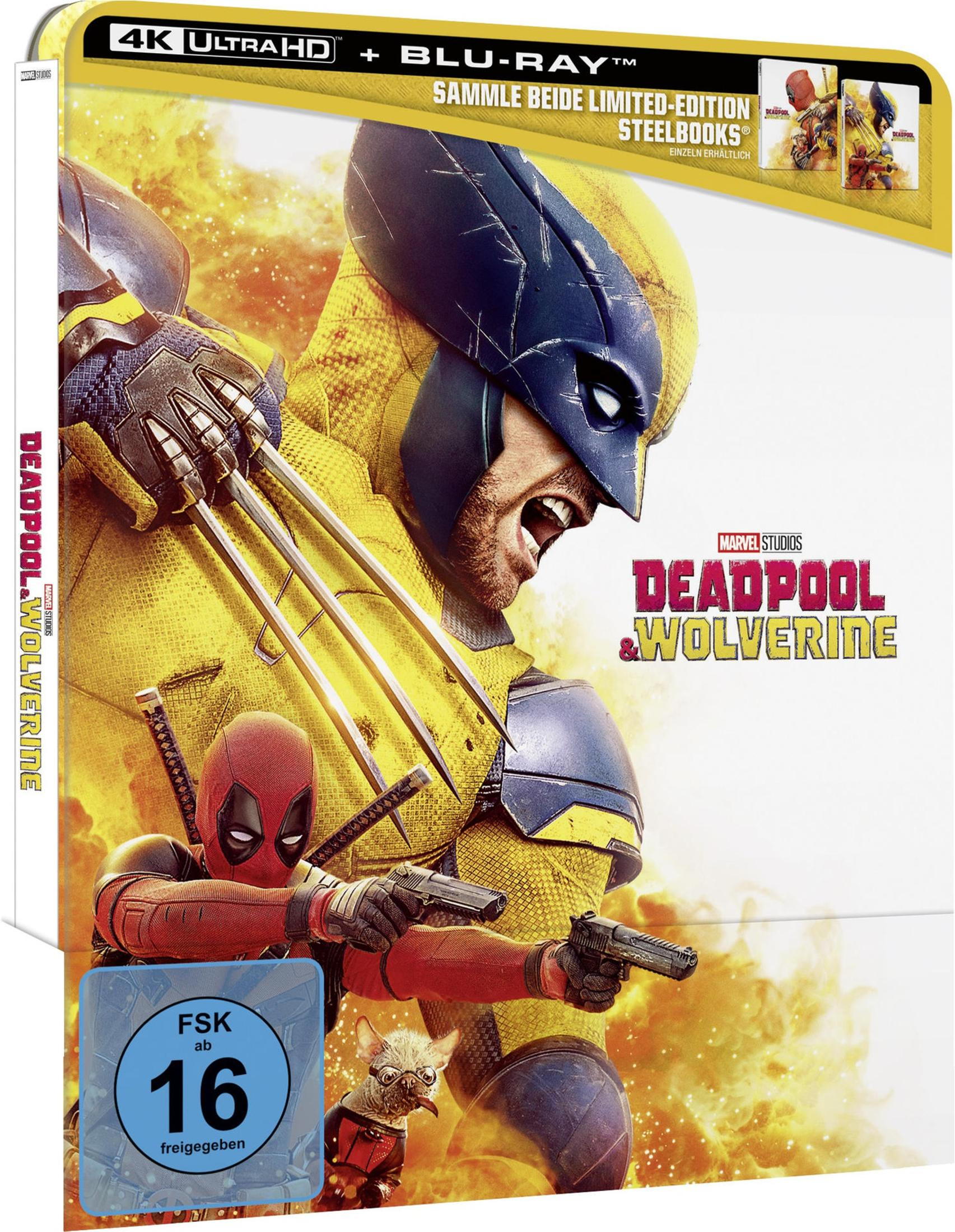 Deadpool and Wolverine Blu-ray Cover mit FSK 16 Logo.