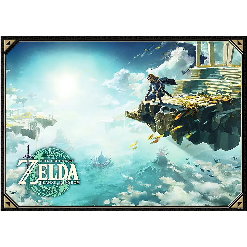 Link contempla islas flotantes en The Legend of Zelda: Tears of the Kingdom.