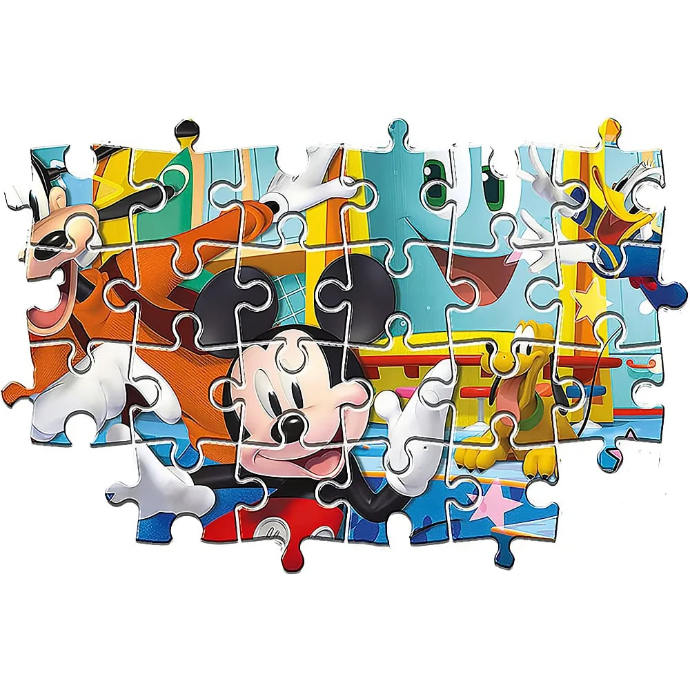 Un colorato puzzle Disney con Topolino e i suoi amici.