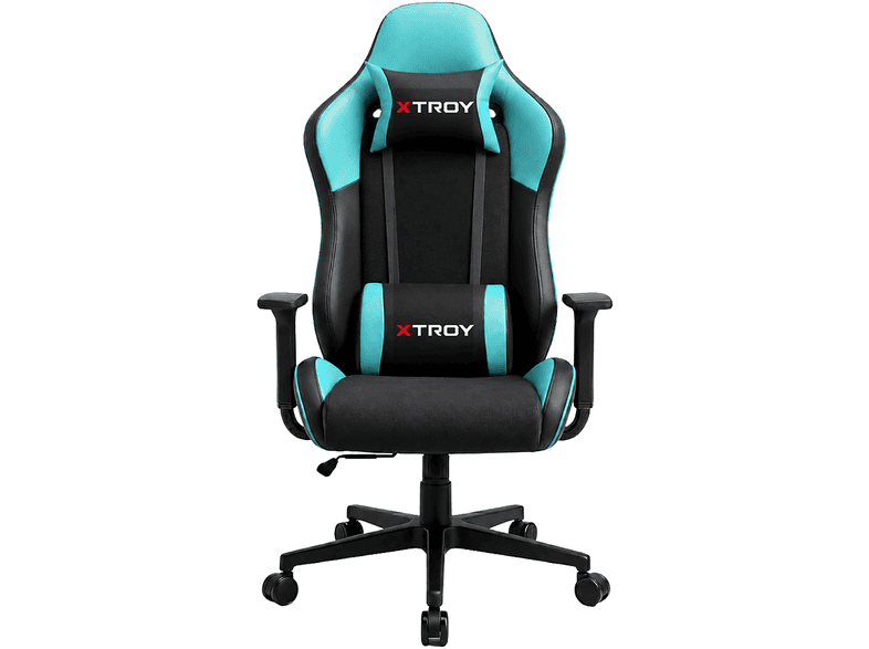 XTROY Bone Model 140° Yatan Kumaş Oyuncu Koltuğu Turkuaz