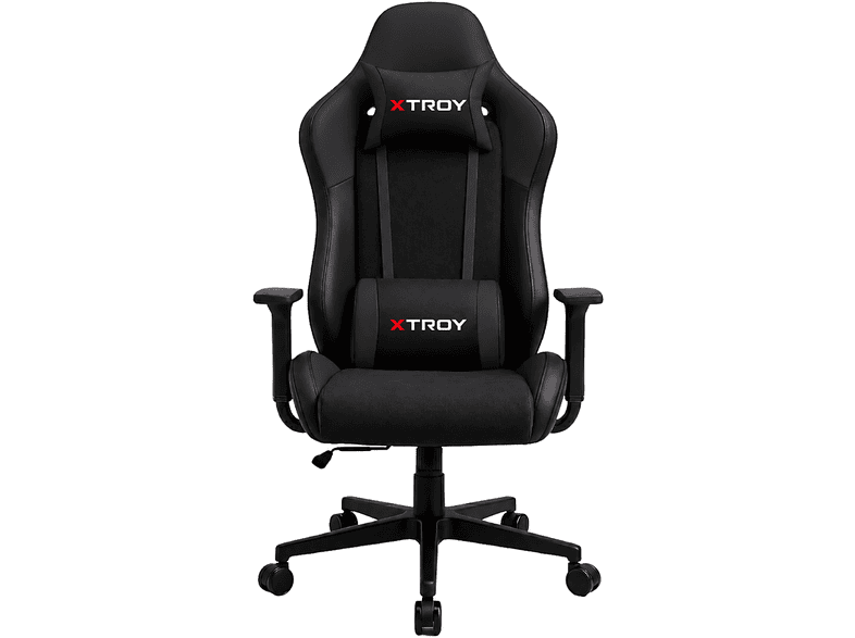 XTROY Bone Model 140° Yatan Kumaş Oyuncu Koltuğu Siyah