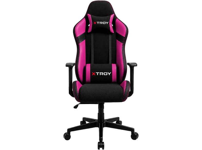 XTROY Knight Model 140° Yatan Kumaş Oyuncu Koltuğu Pembe