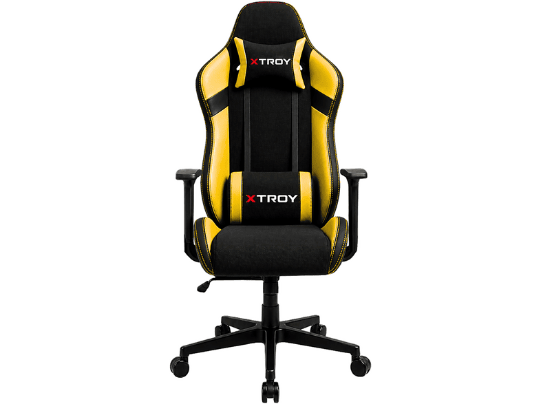 XTROY Knight Model 140° Yatan Kumaş Oyuncu Koltuğu Sarı