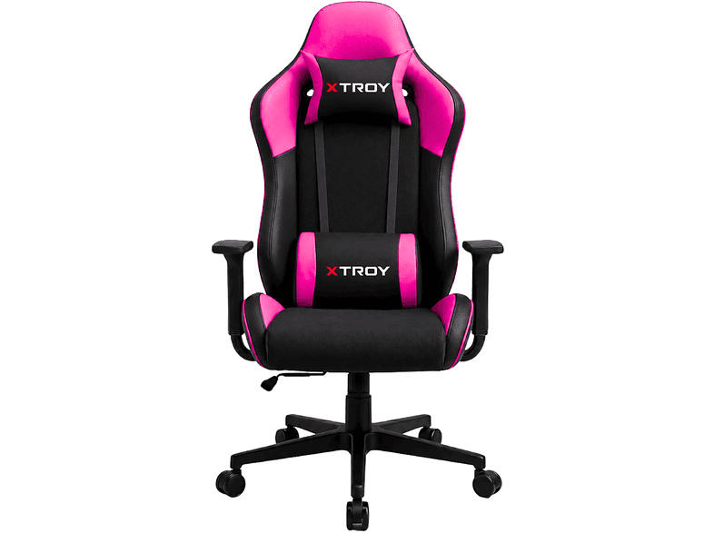 XTROY Bone Model 140° Yatan Kumaş Oyuncu Koltuğu Pembe