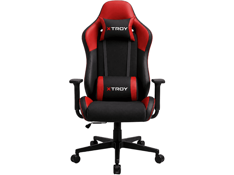 XTROY Bone Model 140° Yatan Kumaş Oyuncu Koltuğu Kırmızı